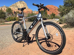 GenZe E101 Sport Silver Crossbar 350W Electric Bike