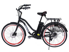 X-Treme Malibu 24V Step-Through Beach Cruiser Electric Bike