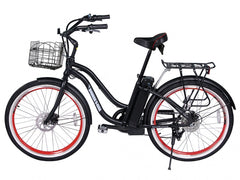 X-Treme Malibu 24V Step-Through Beach Cruiser Electric Bike