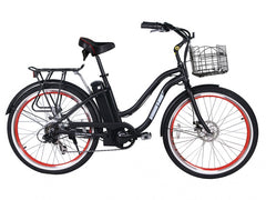 X-Treme Malibu 24V Step-Through Beach Cruiser Electric Bike