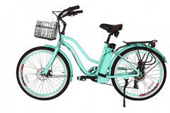 X-Treme Malibu 24V Step-Through Beach Cruiser Electric Bike