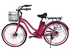 X-Treme Malibu 24V Step-Through Beach Cruiser Electric Bike