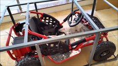 GoBowen Baja 1000W 48V Electric Go Kart Red