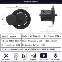 Rattan REIBOK 48V 500W Mid Drive Motor & SAMSUNG Battery