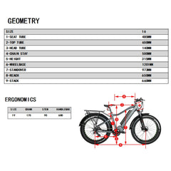 Eunorau FAT-HD 48V1000W Fat Tire Electric Mountain Bike